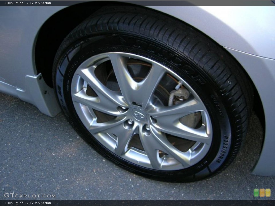 2009 Infiniti G 37 x S Sedan Wheel and Tire Photo #37798420