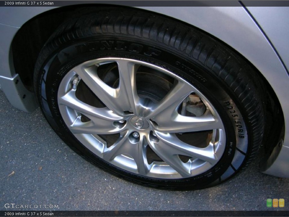 2009 Infiniti G 37 x S Sedan Wheel and Tire Photo #37798456
