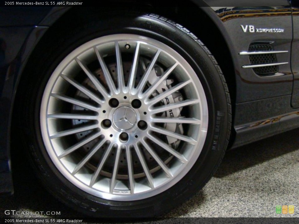 2005 Mercedes-Benz SL 55 AMG Roadster Wheel and Tire Photo #37802384