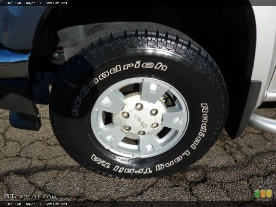 2005 GMC Canyon SLE Crew Cab 4x4 Wheel and Tire Photo #37810232