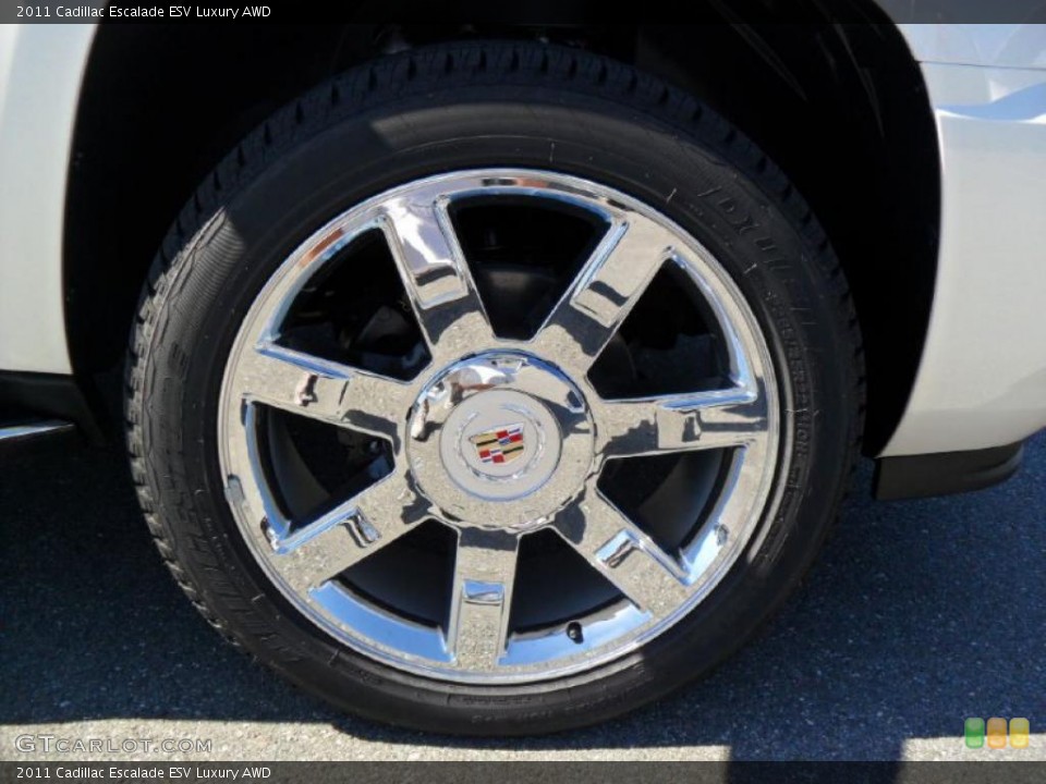 2011 Cadillac Escalade ESV Luxury AWD Wheel and Tire Photo #37812228