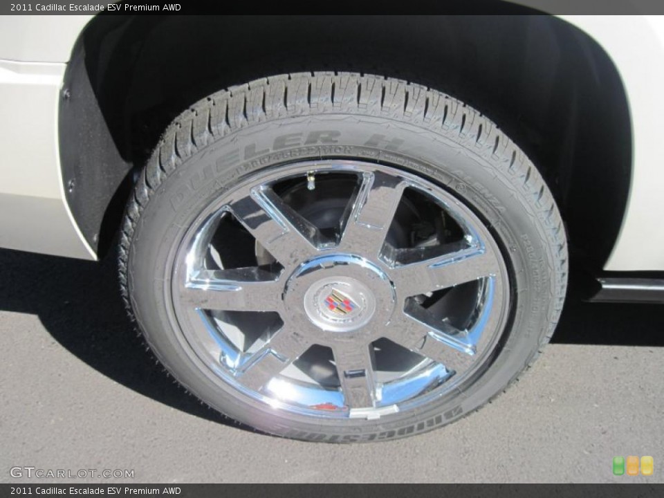 2011 Cadillac Escalade ESV Premium AWD Wheel and Tire Photo #37815484