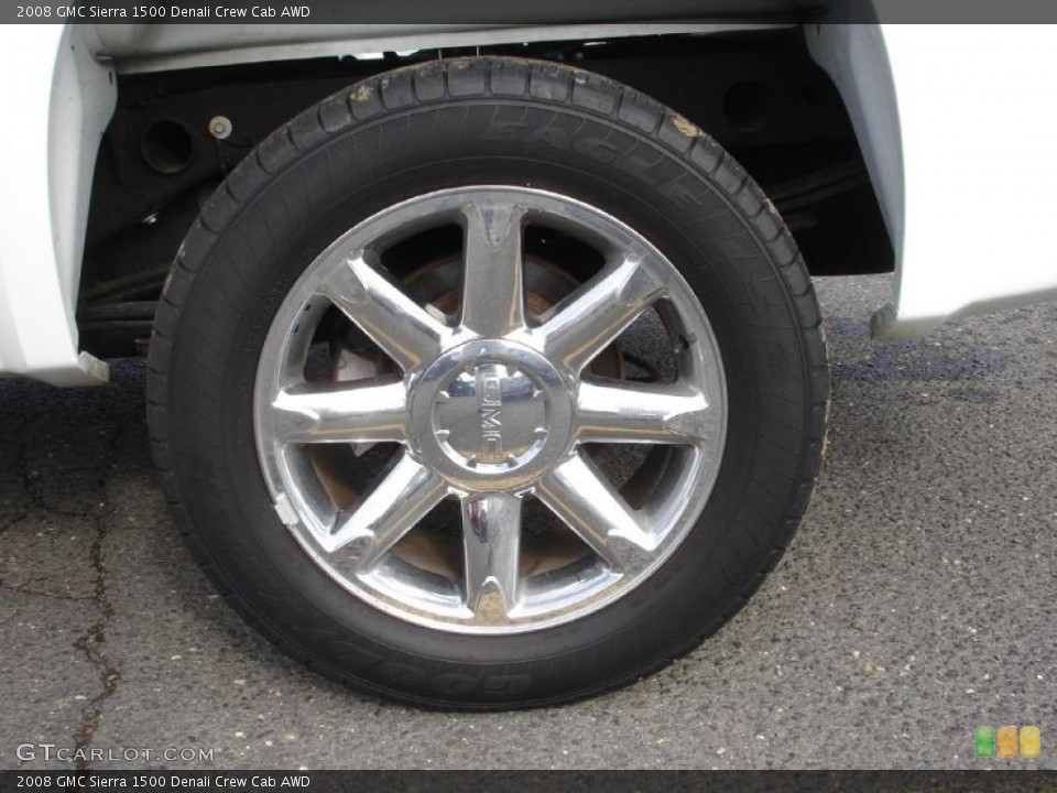 2008 GMC Sierra 1500 Denali Crew Cab AWD Wheel and Tire Photo #37820222