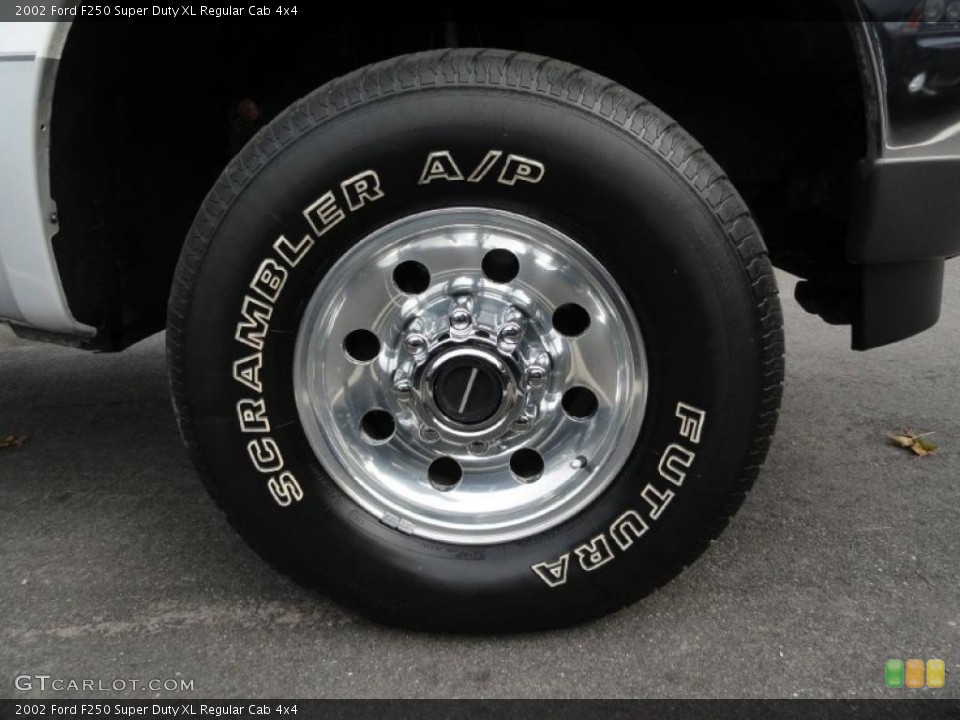 2002 Ford F250 Super Duty XL Regular Cab 4x4 Wheel and Tire Photo #37822142