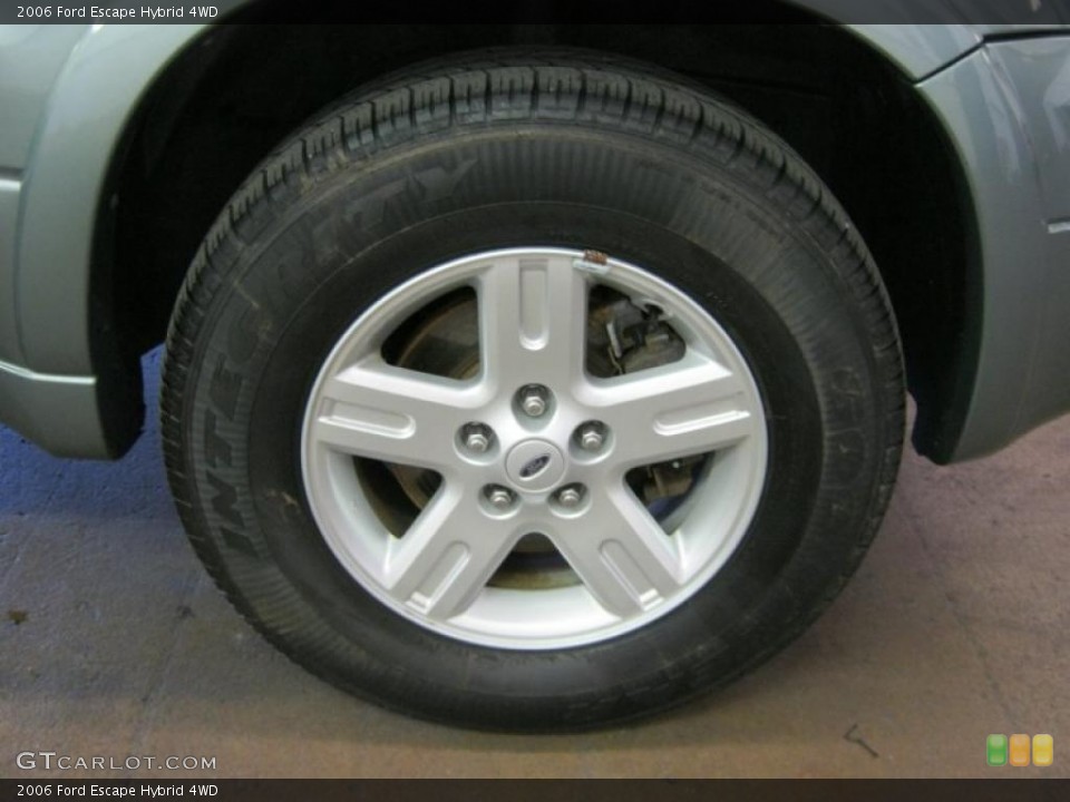 2006 Ford Escape Hybrid 4WD Wheel and Tire Photo #37824418