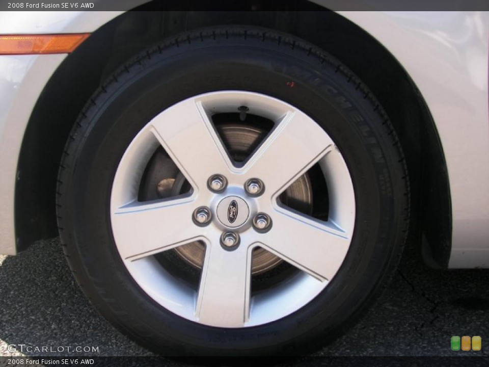 2008 Ford Fusion SE V6 AWD Wheel and Tire Photo #37830618