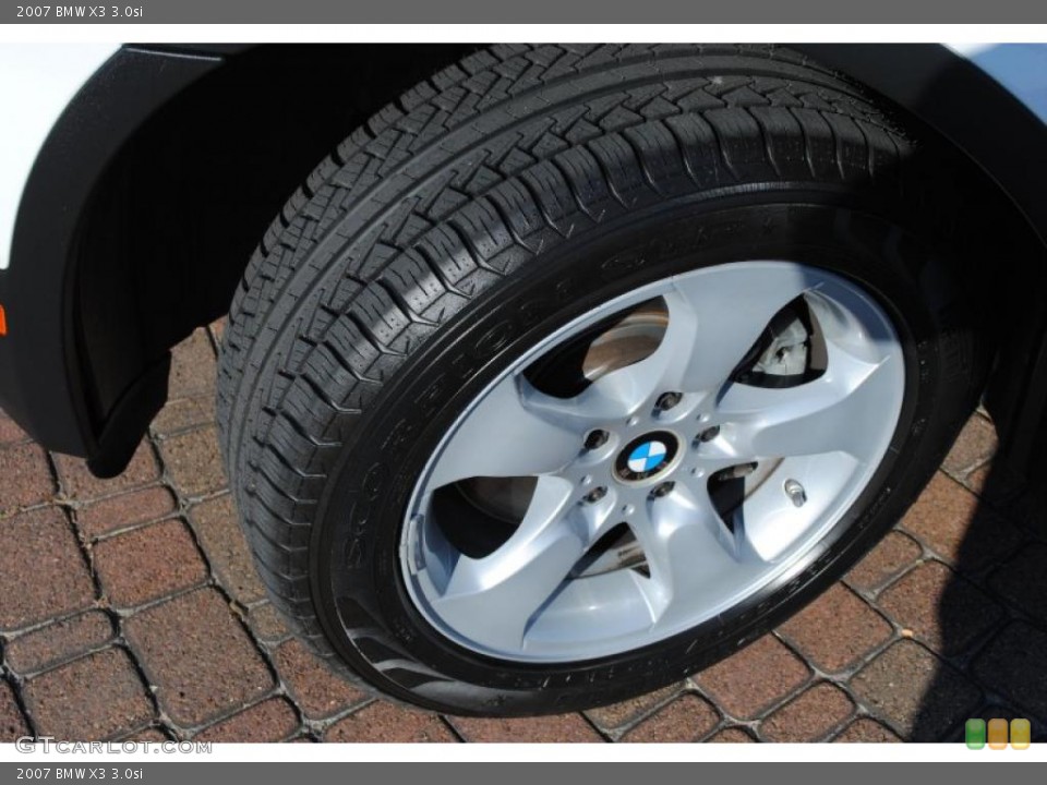 2007 BMW X3 3.0si Wheel and Tire Photo #37840367