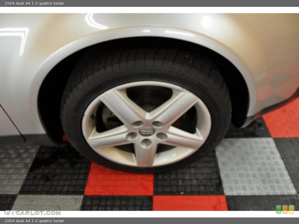 2004 Audi A4 3.0 quattro Sedan Wheel and Tire Photo #37844519