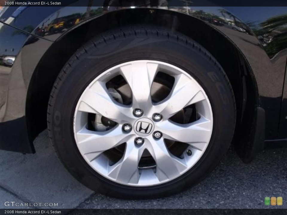 2008 Honda Accord EX-L Sedan Wheel and Tire Photo #37845123