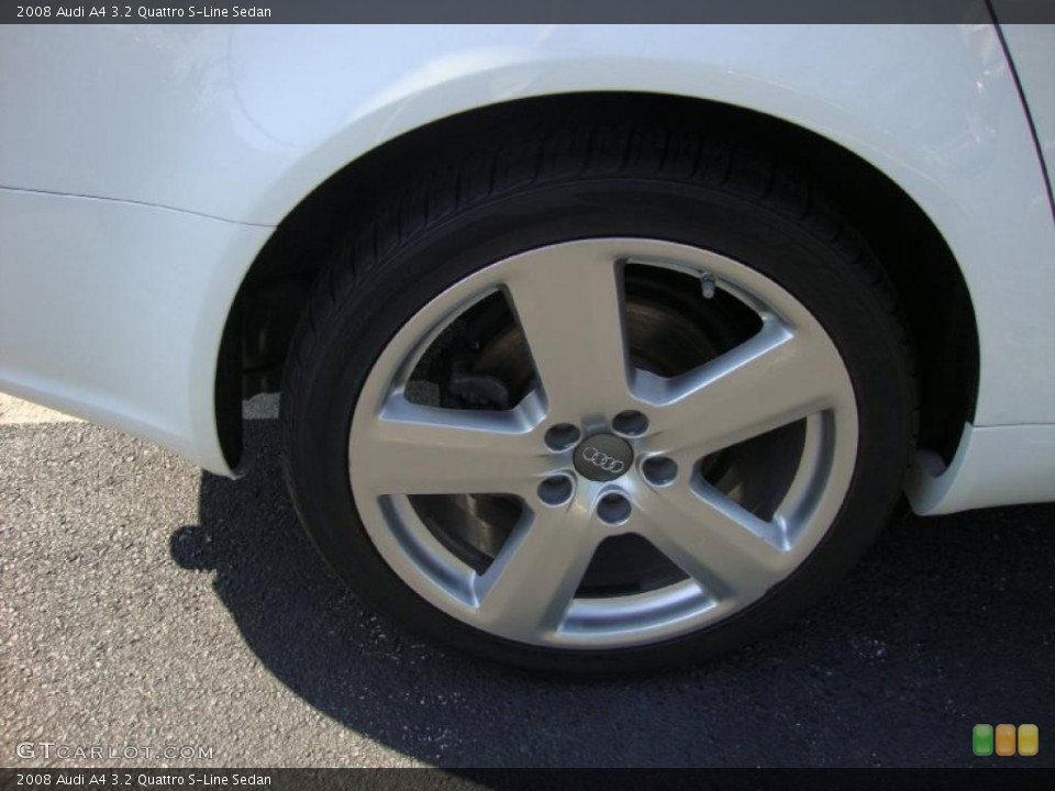 2008 Audi A4 3.2 Quattro S-Line Sedan Wheel and Tire Photo #37848427