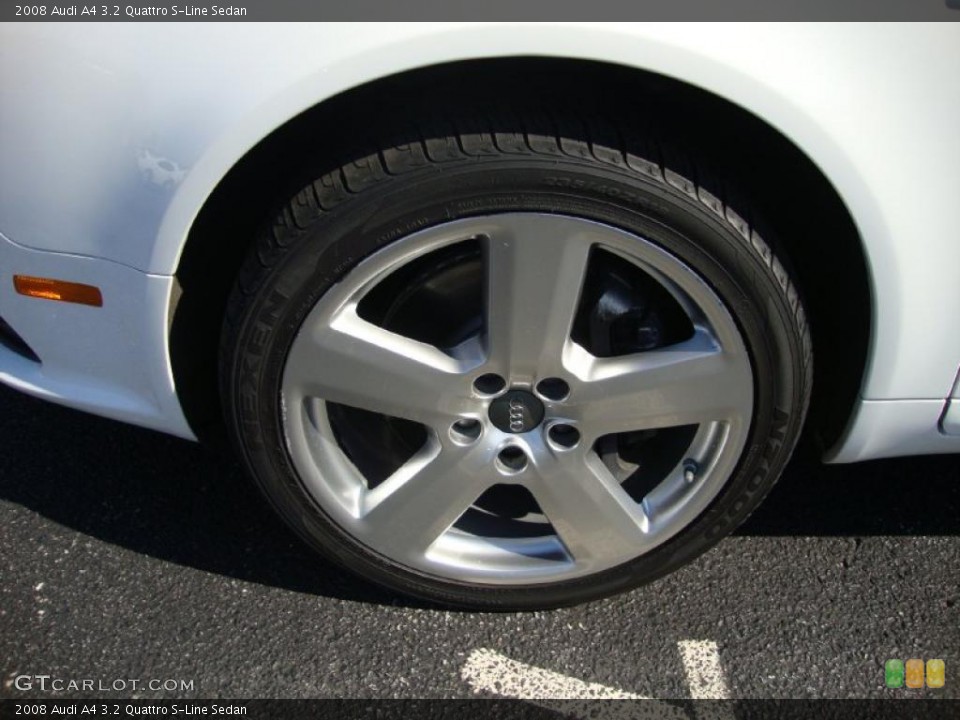 2008 Audi A4 3.2 Quattro S-Line Sedan Wheel and Tire Photo #37848491