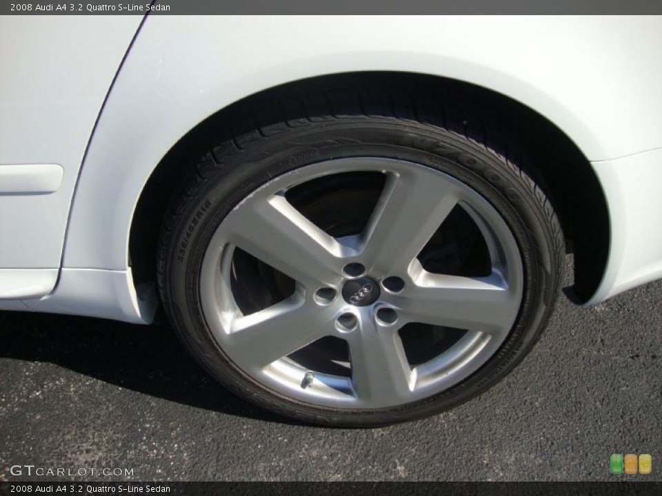 2008 Audi A4 3.2 Quattro S-Line Sedan Wheel and Tire Photo #37848511