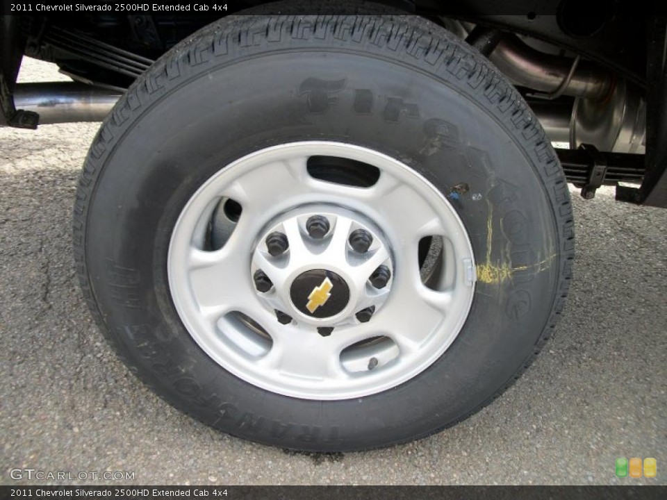 2011 Chevrolet Silverado 2500HD Extended Cab 4x4 Wheel and Tire Photo #37862307