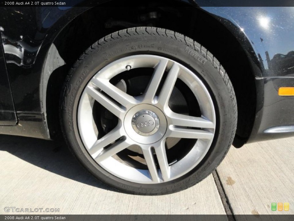 2008 Audi A4 2.0T quattro Sedan Wheel and Tire Photo #37866796