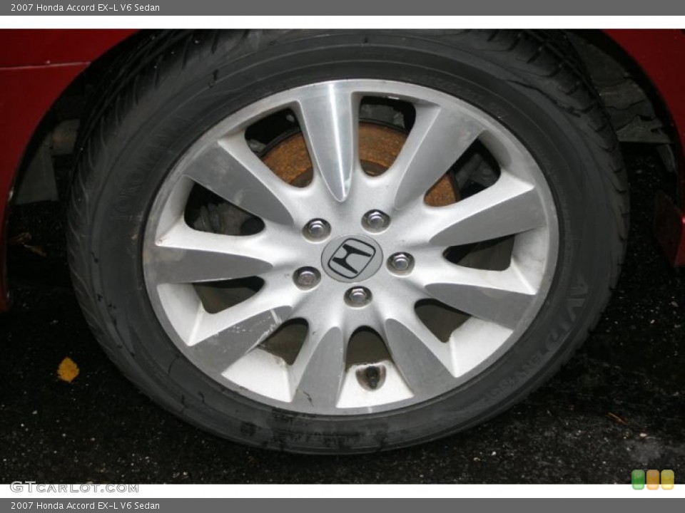 2007 Honda Accord EX-L V6 Sedan Wheel and Tire Photo #37867204