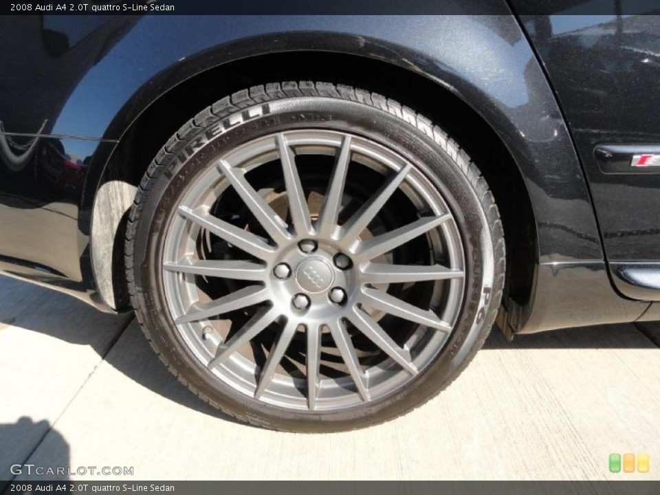 2008 Audi A4 2.0T quattro S-Line Sedan Wheel and Tire Photo #37867308