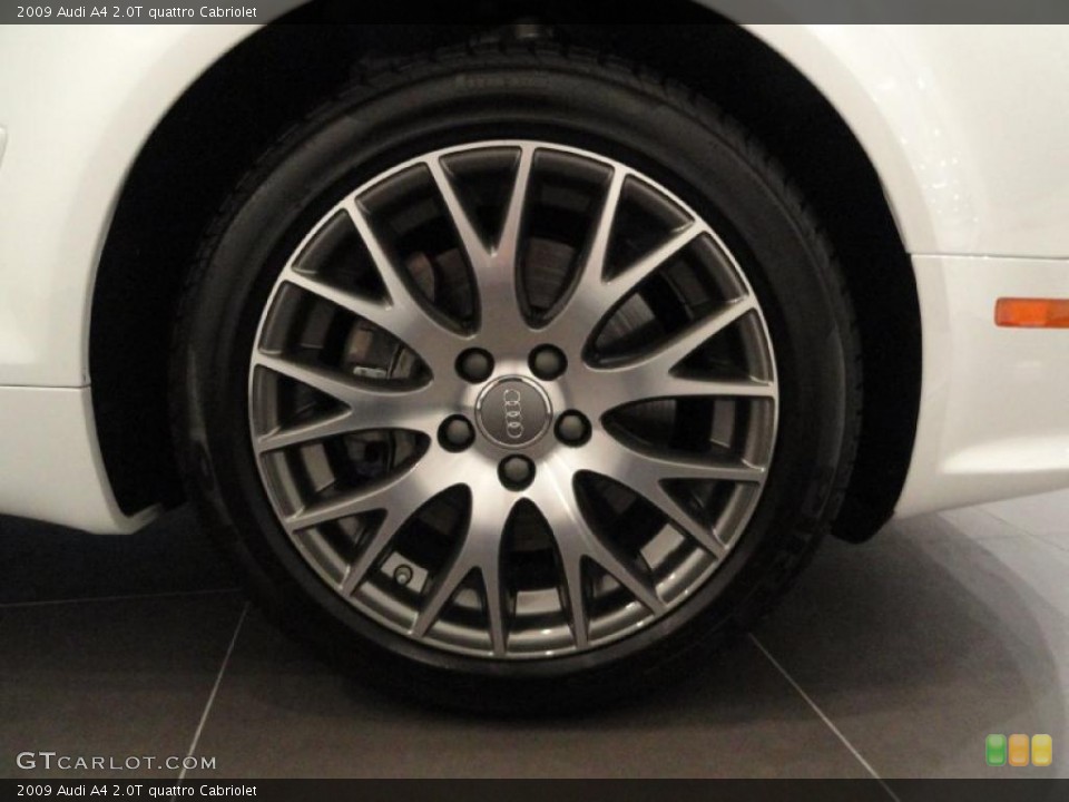 2009 Audi A4 2.0T quattro Cabriolet Wheel and Tire Photo #37868600