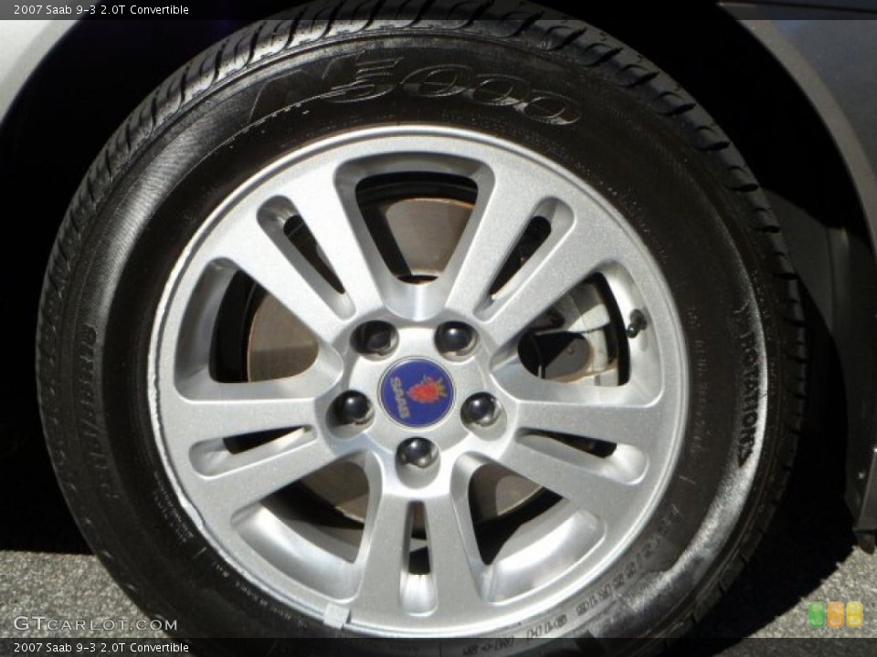 2007 Saab 9-3 2.0T Convertible Wheel and Tire Photo #37869204