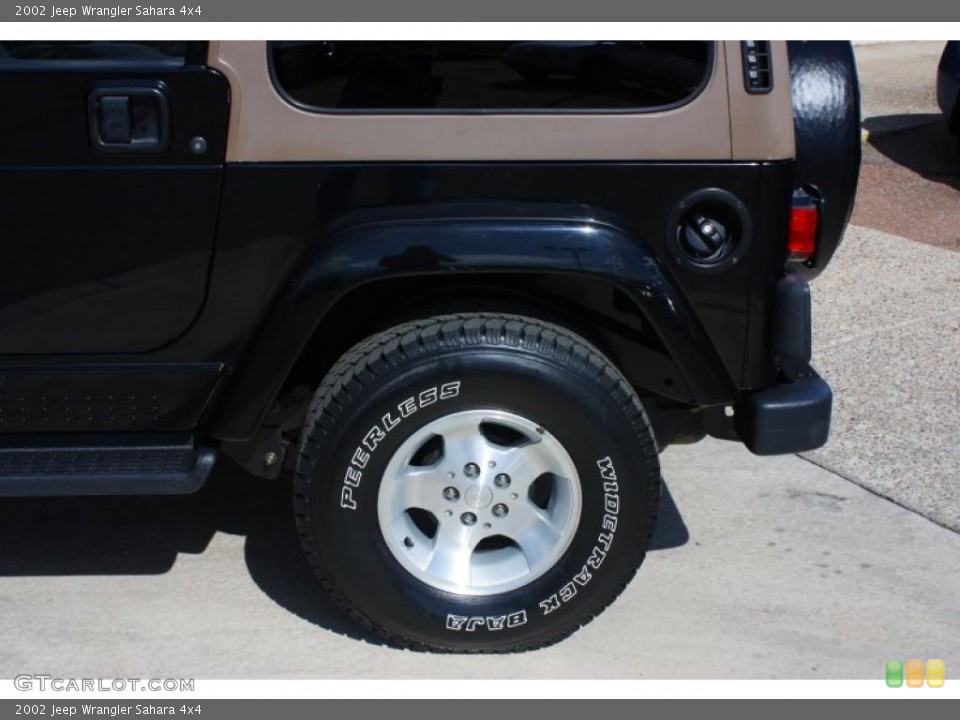 2002 Jeep Wrangler Sahara 4x4 Wheel and Tire Photo #37873300