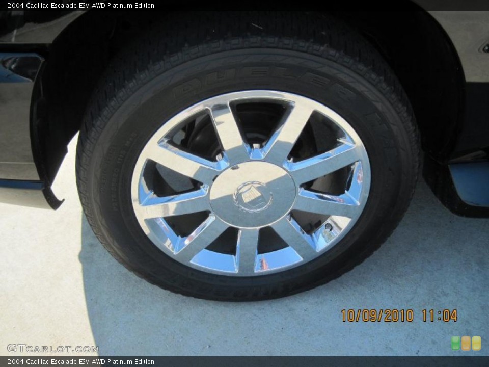 2004 Cadillac Escalade ESV AWD Platinum Edition Wheel and Tire Photo #37880276
