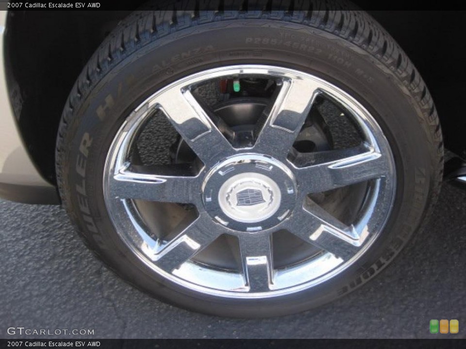 2007 Cadillac Escalade ESV AWD Wheel and Tire Photo #37886260