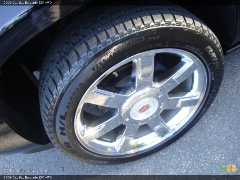 2009 Cadillac Escalade ESV AWD Wheel and Tire Photo #37892020