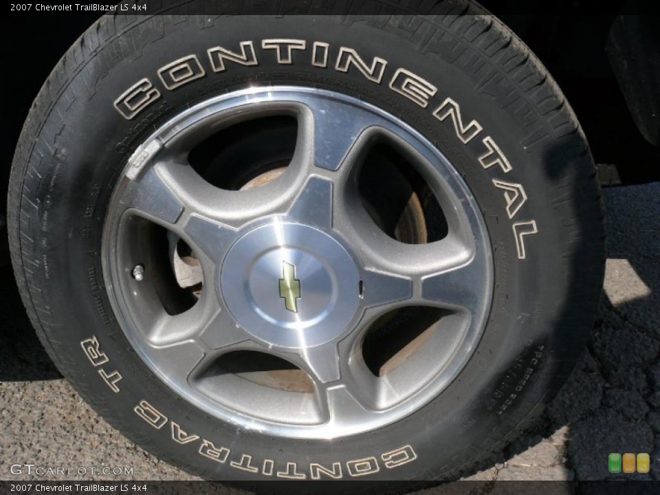 2007 Chevrolet TrailBlazer LS 4x4 Wheel and Tire Photo #37893052