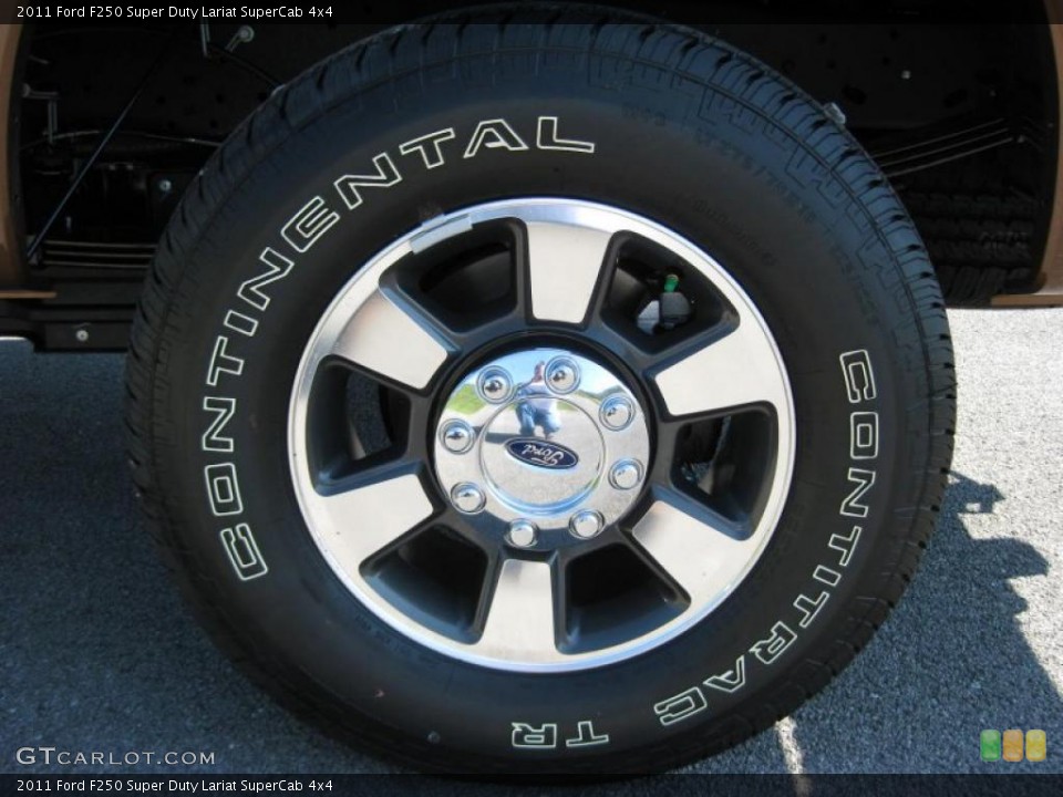 2011 Ford F250 Super Duty Lariat SuperCab 4x4 Wheel and Tire Photo #37894352