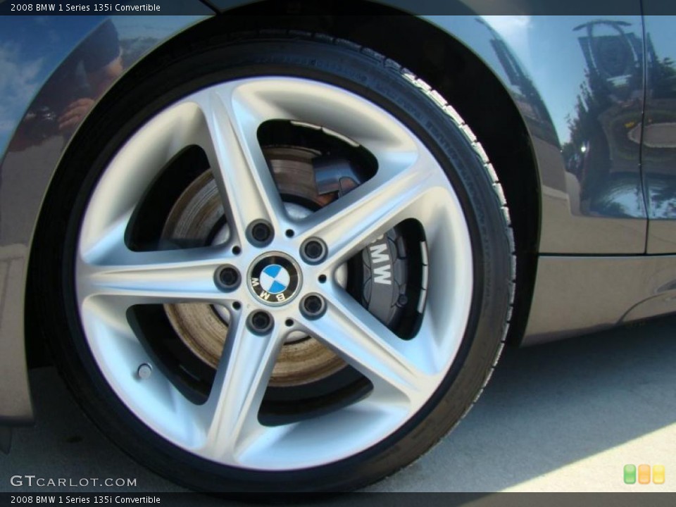 2008 BMW 1 Series 135i Convertible Wheel and Tire Photo #37899327