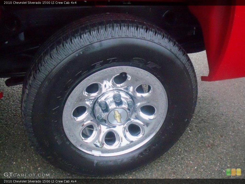 2010 Chevrolet Silverado 1500 LS Crew Cab 4x4 Wheel and Tire Photo #37900599