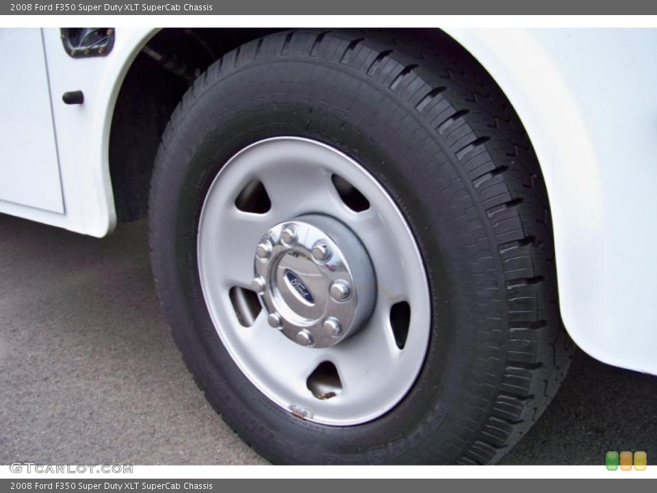 2008 Ford F350 Super Duty XLT SuperCab Chassis Wheel and Tire Photo #37911153