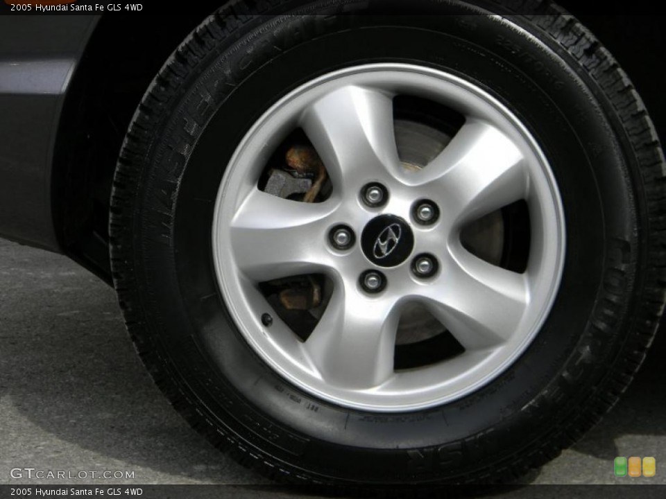 2005 Hyundai Santa Fe GLS 4WD Wheel and Tire Photo #37912869