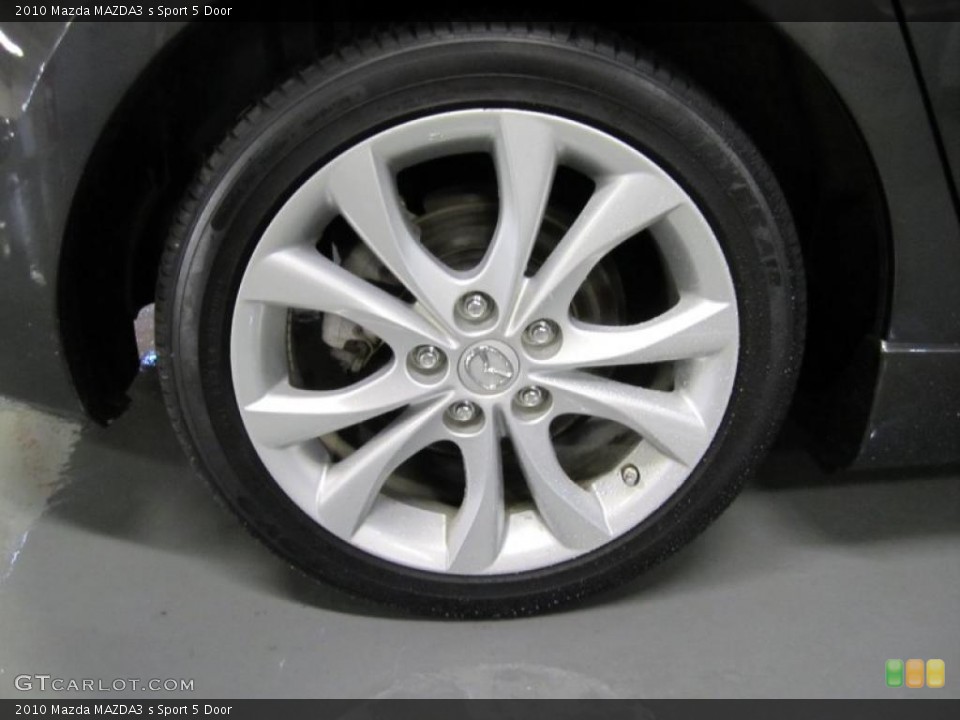 2010 Mazda MAZDA3 s Sport 5 Door Wheel and Tire Photo #37913410