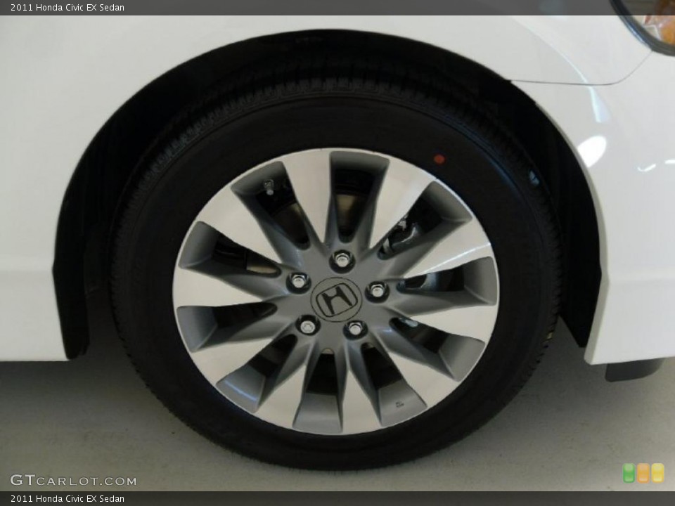 2011 Honda Civic EX Sedan Wheel and Tire Photo #37917610