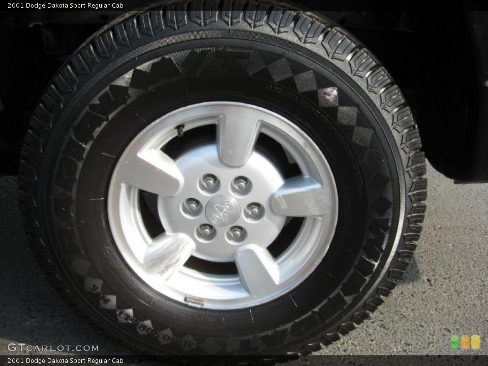 2001 Dodge Dakota Sport Regular Cab Wheel and Tire Photo #37921018