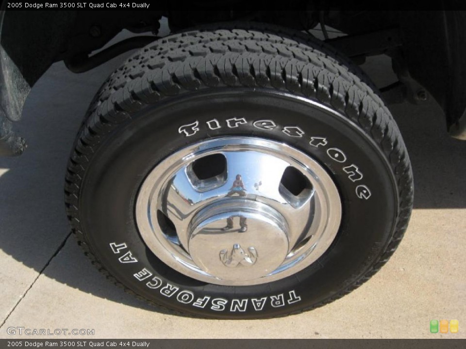 2005 Dodge Ram 3500 SLT Quad Cab 4x4 Dually Wheel and Tire Photo #37921598