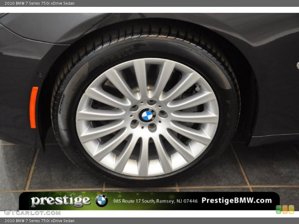 2010 BMW 7 Series 750i xDrive Sedan Wheel and Tire Photo #37922370