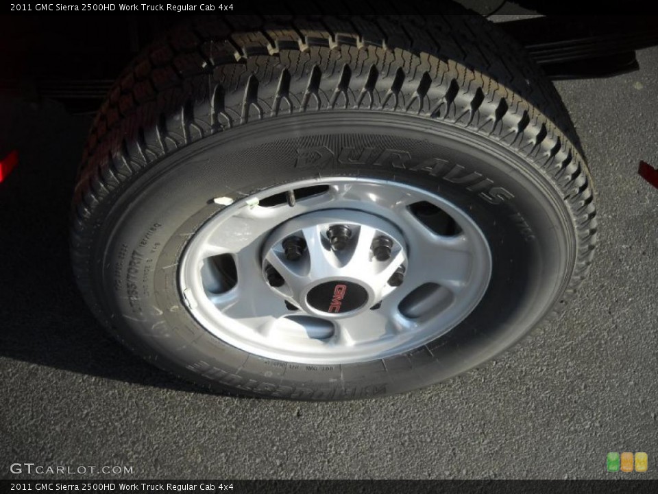 2011 GMC Sierra 2500HD Work Truck Regular Cab 4x4 Wheel and Tire Photo #37927174