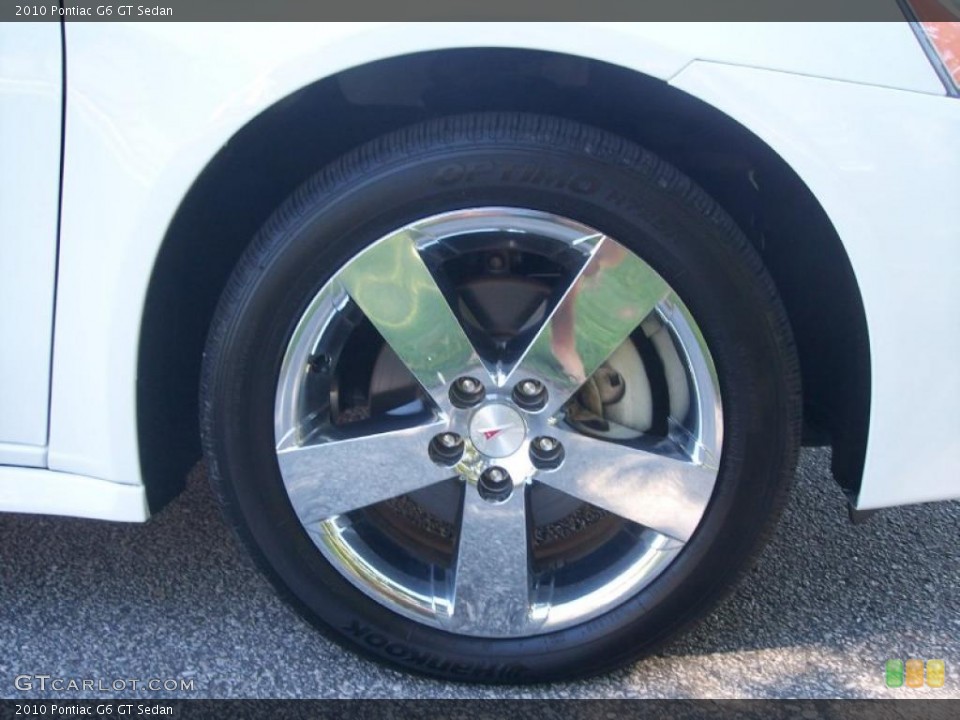2010 Pontiac G6 GT Sedan Wheel and Tire Photo #37929430