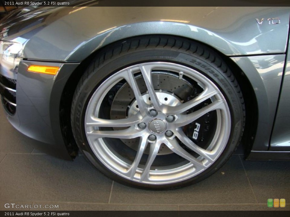 2011 Audi R8 Spyder 5.2 FSI quattro Wheel and Tire Photo #37936658