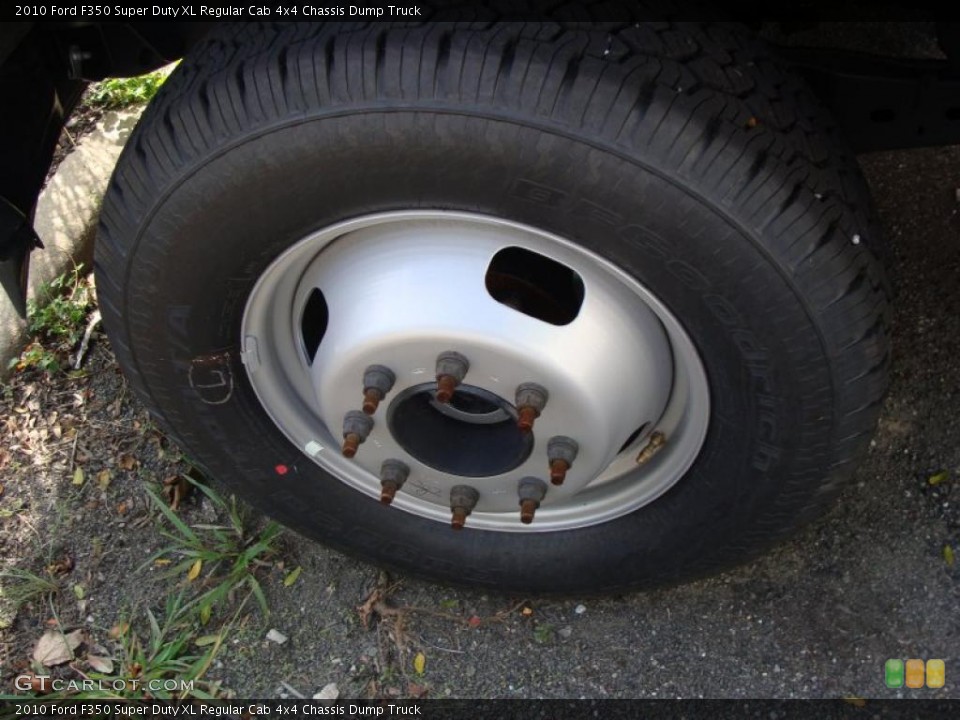 2010 Ford F350 Super Duty XL Regular Cab 4x4 Chassis Dump Truck Wheel and Tire Photo #37937142