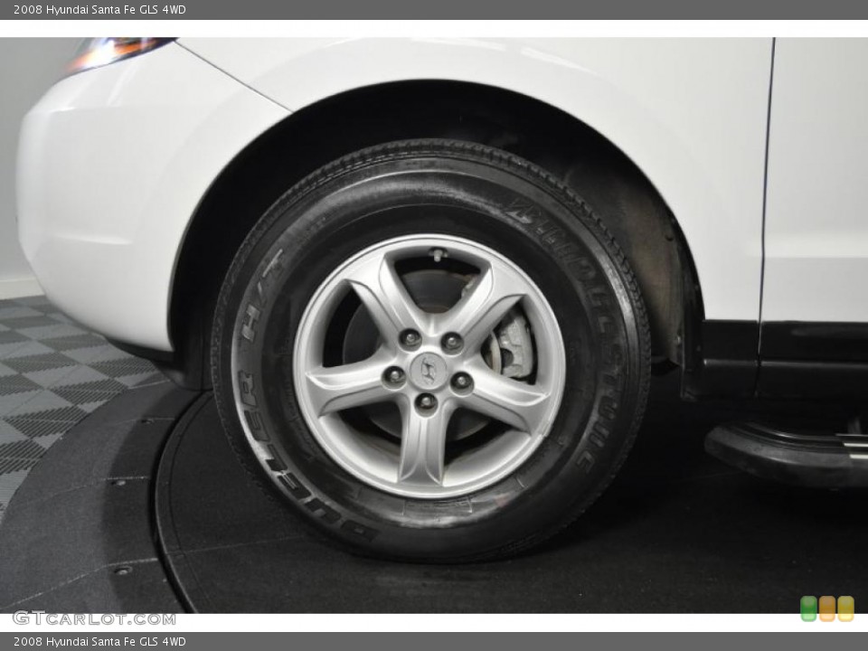 2008 Hyundai Santa Fe GLS 4WD Wheel and Tire Photo #37944927