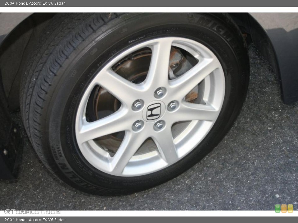2004 Honda Accord EX V6 Sedan Wheel and Tire Photo #37948880