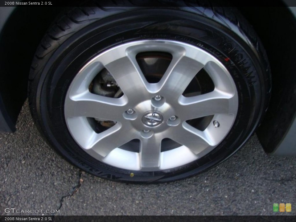 2008 Nissan Sentra 2.0 SL Wheel and Tire Photo #37952132