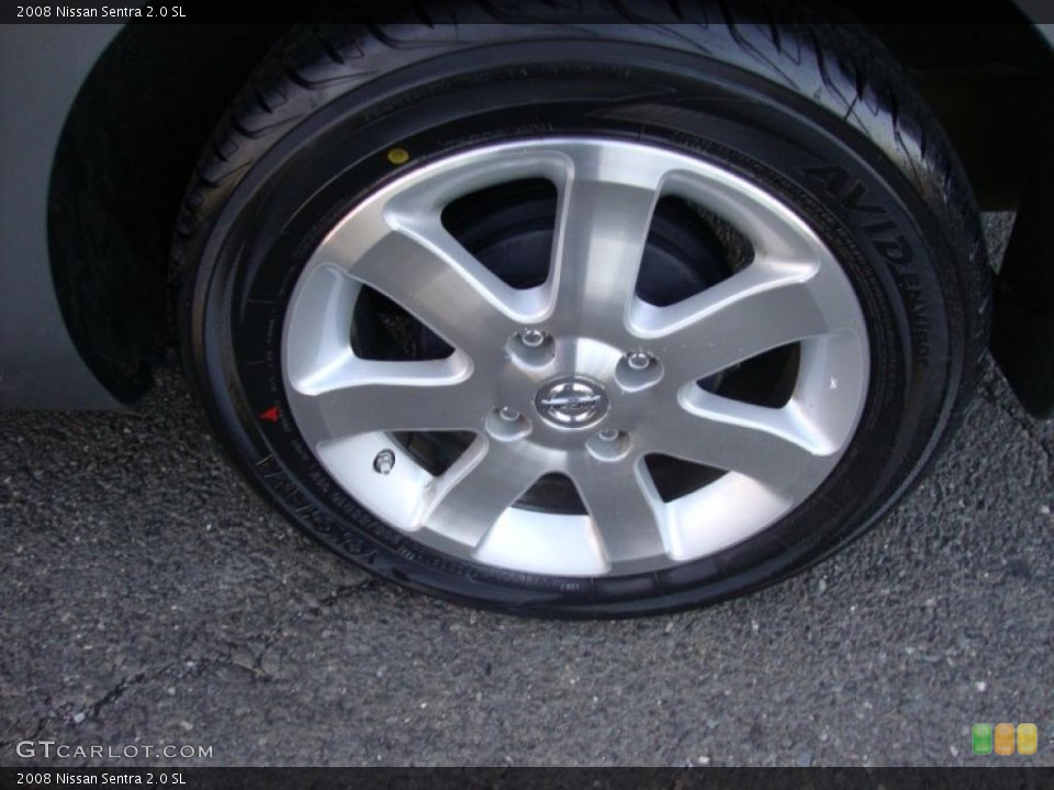 2008 Nissan Sentra 2.0 SL Wheel and Tire Photo #37952148