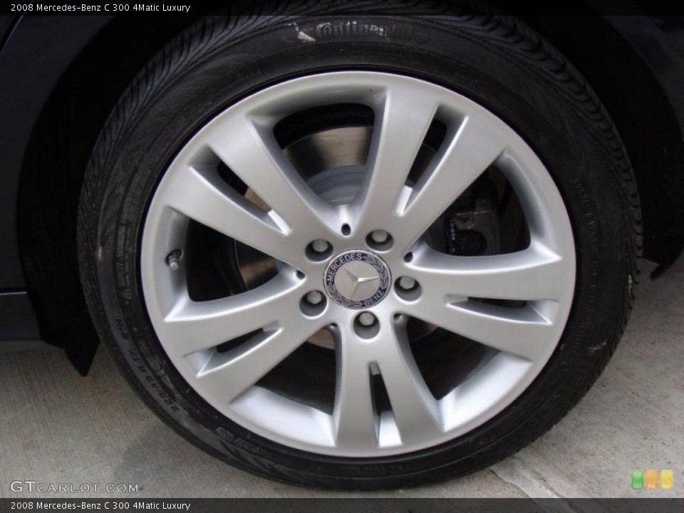 2008 Mercedes-Benz C 300 4Matic Luxury Wheel and Tire Photo #37953592