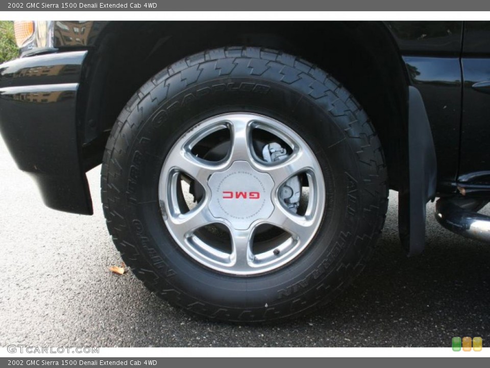 2002 GMC Sierra 1500 Denali Extended Cab 4WD Wheel and Tire Photo #37960893