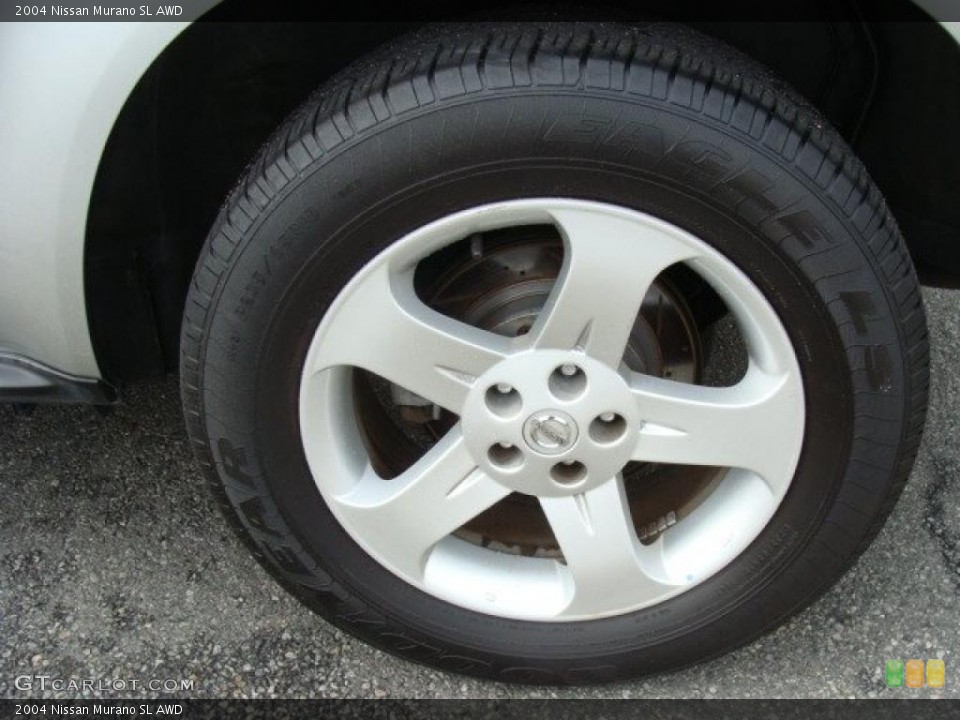 2004 Nissan Murano SL AWD Wheel and Tire Photo #37962237