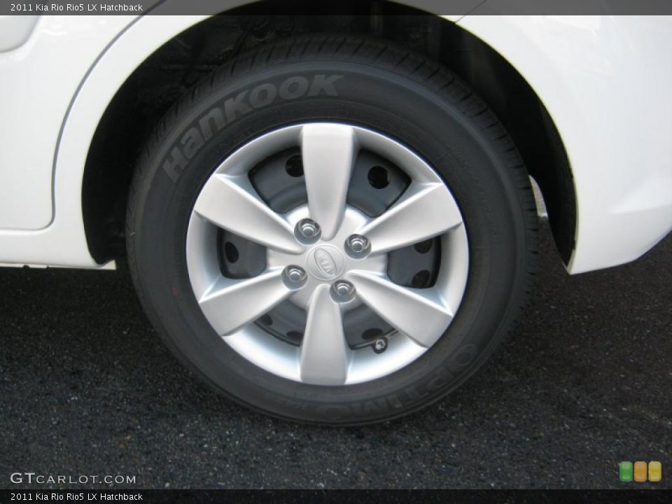 2011 Kia Rio Rio5 LX Hatchback Wheel and Tire Photo #37963928