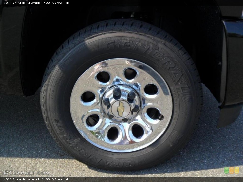 2011 Chevrolet Silverado 1500 LS Crew Cab Wheel and Tire Photo #37969248